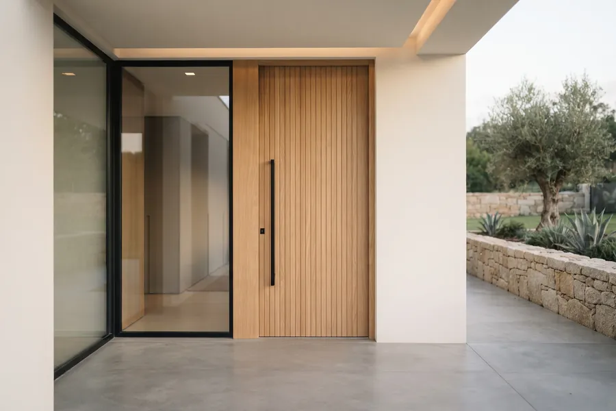 Puertas exteriores de madera
