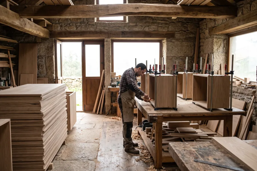 Fabricación de muebles de cocina en taller propio